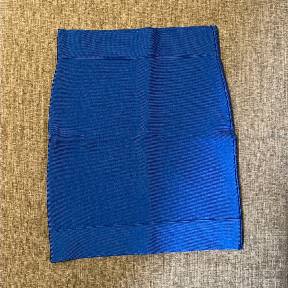 BCBGMaxAzria Blue Cathy Skirt - Small